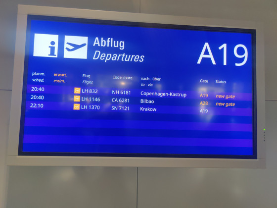 zjavení na letisku ve Frankfurte