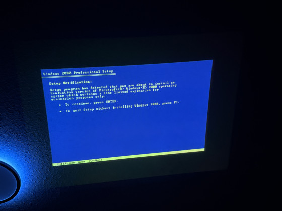 Setup during the boot process.