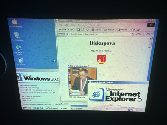 The installed system with working GPU drivers and also networking.