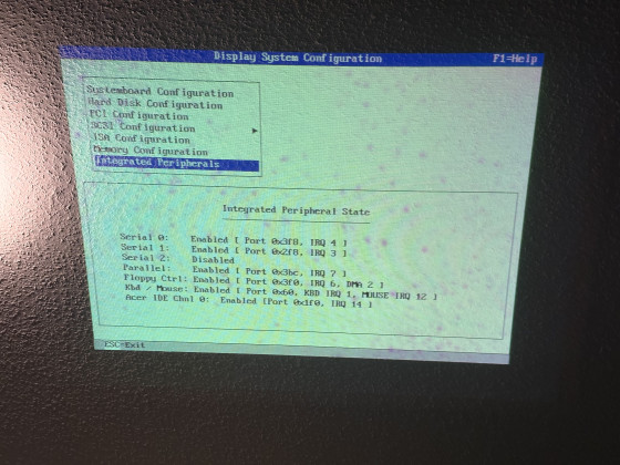 AlphaBIOS - Integrated Peripherals