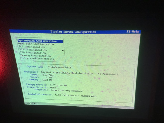 AlphaBIOS 5.70 (DS10 Beta3) 990909.0931