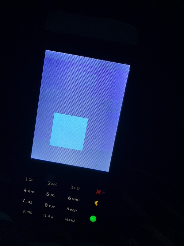 Prvý štvorec vyplutý cez SDLko z Rustu, hurá hurá