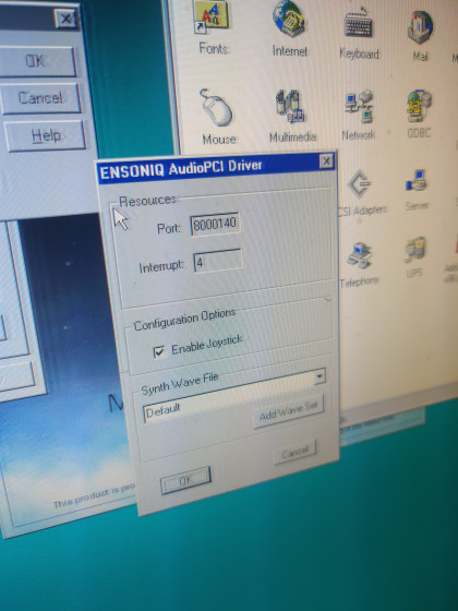 The card in the top slot with IRQ 4