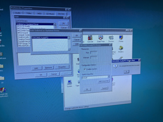 Example with the card in a different than the top slot
